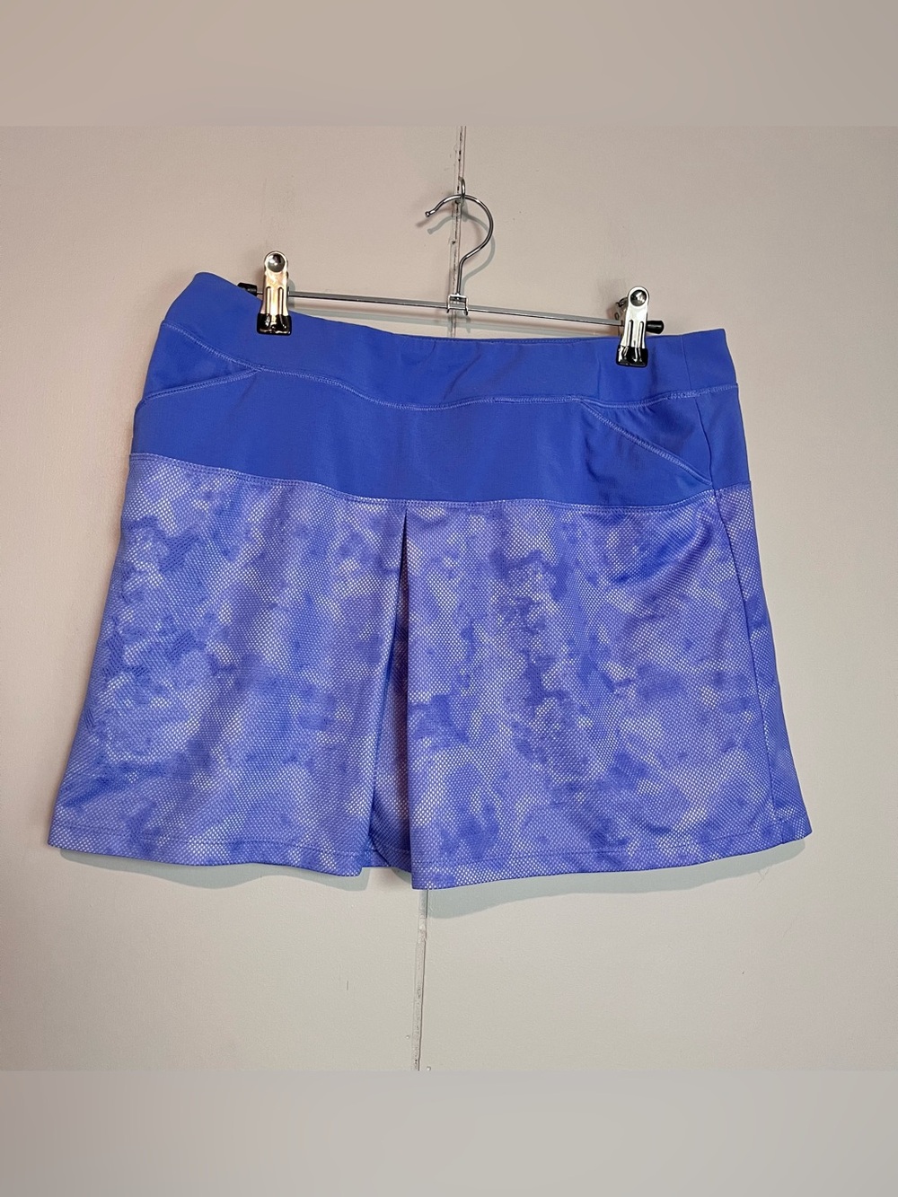 Adidas Golf Skort Blue Camo Print Built-In Shorts Women’s S/P
